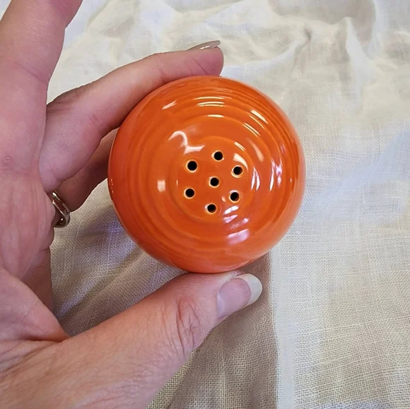 Fiestaware Kitchen Vintage Fiestaware Red Orange Saltpepper